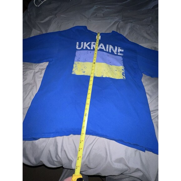 Ukraine Flag Jersey Design Unisex Crewneck Sweatshirt 2XL Pre-Owned VGC - Picture 4 of 12